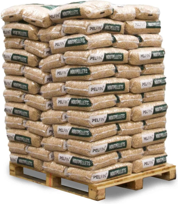 Pelfin Premium Houtpellets | Wit | ENplus/A1 Gecertificeerd | 1050 kg | 84 Zakken
