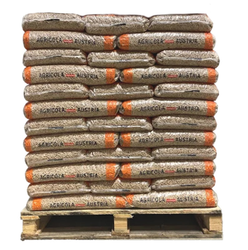 Agricola Austria houtpellets (wit) – EN+A1 1 pallet (60zak/900kg)