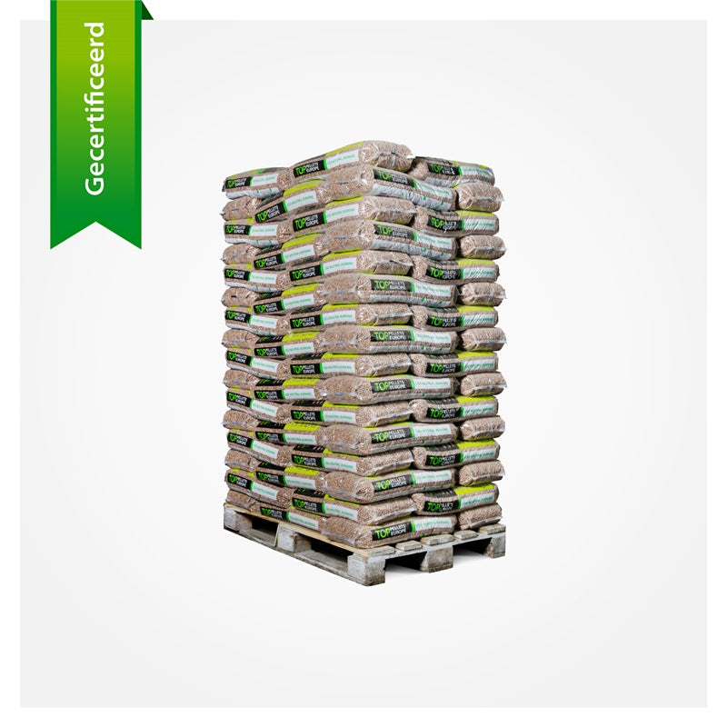 Top Pellets Premium – 66 zakken à 15kg (990kg per pallet)
