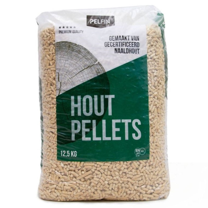 Pelfin Premium Houtpellets | Wit | ENplus/A1 Gecertificeerd | 1050 kg | 84 Zakken