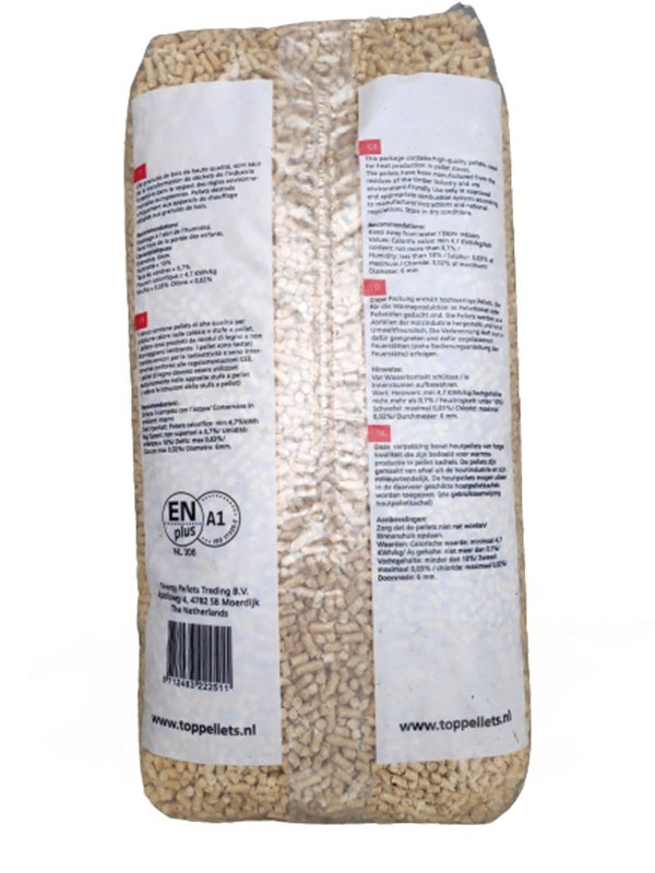 Top Pellets Excellent naaldhoutpellets ENplus a1, 66 zakken a 15 kg, 990 kg, thuisbezorgd