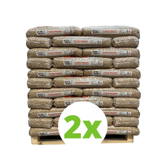 German Pellets | ENplus A1 houtpellets | 100% Naaldhout- 2 pallets (132 zakken)