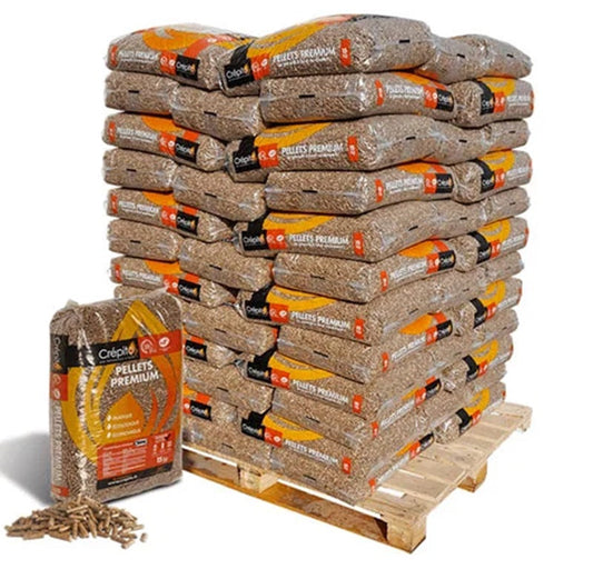 Pellet Crépito-pallet van 72 zakken van 15 kg