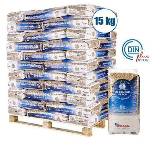 Butagaz Pellet - pallet van 66 zakken van 15 kg