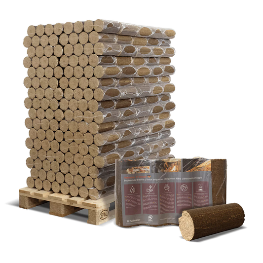 Premium beukenhoutbriketten 160 x 6 kg