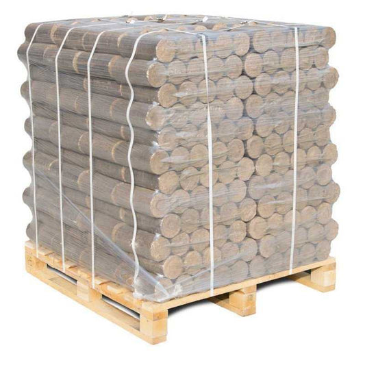 PREMIUM hardhoutbriketten rond 960kg pallet